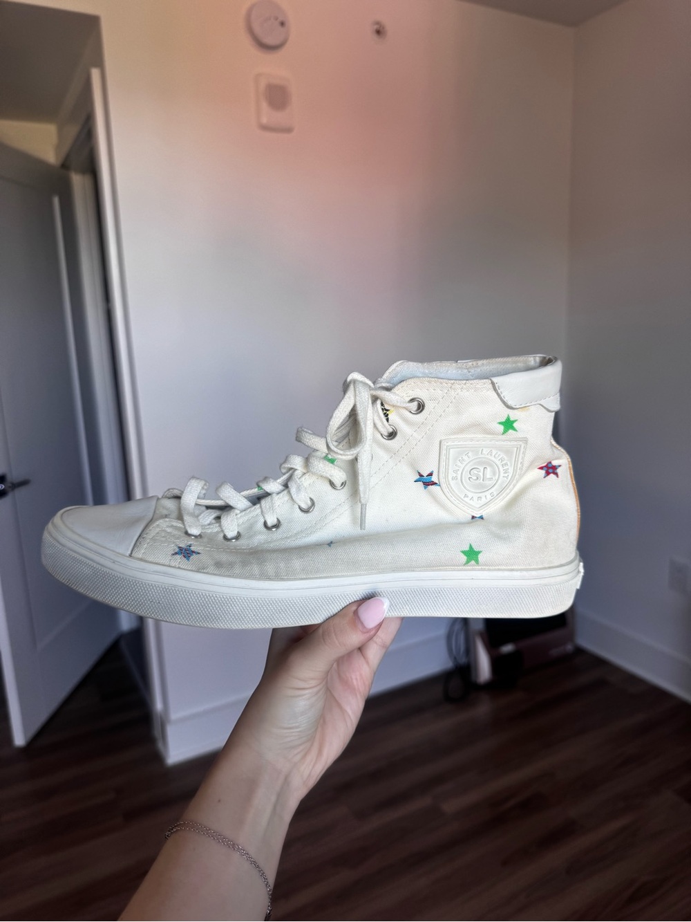 Saint Laurent Paris Men’s White Trainers